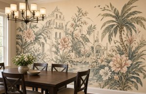 Custom Mural Dining Wall